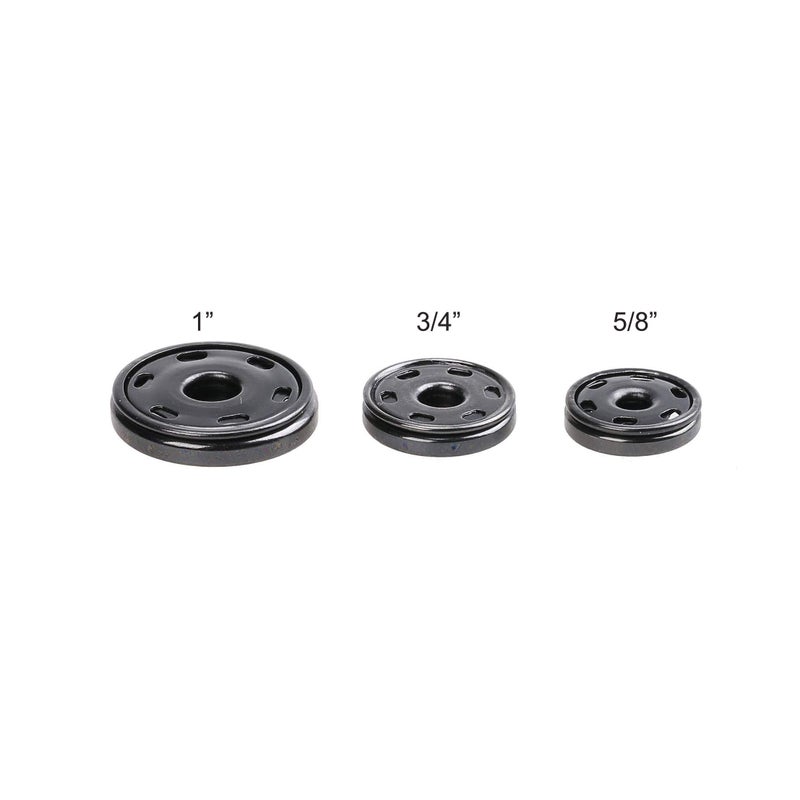 Cotowin Sew-On Snaps, Gunmetal Press Buttons,Pack of 10, 1"" / 25MM - Image 3